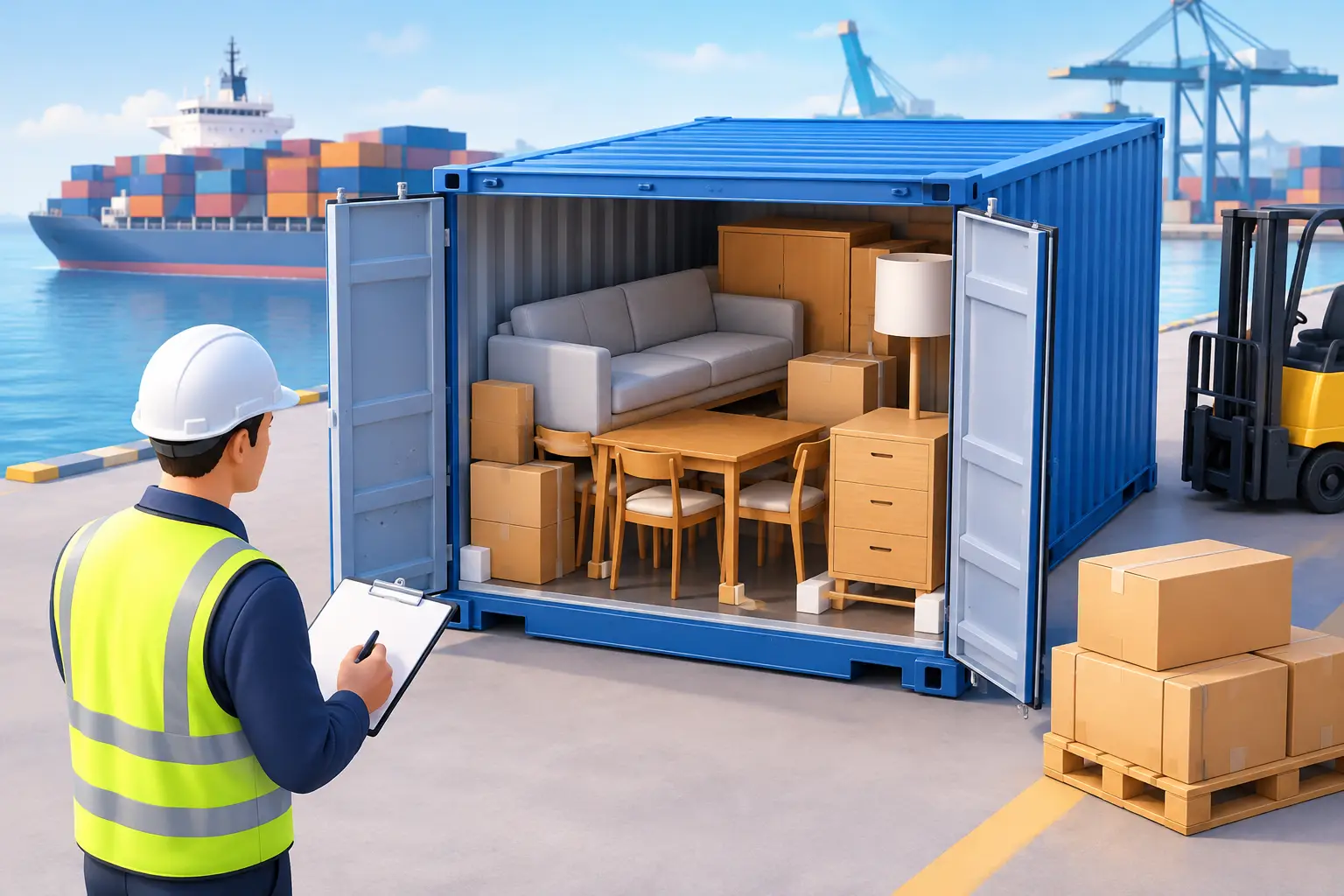 Container Furniture Shipping Supplier: What to Check